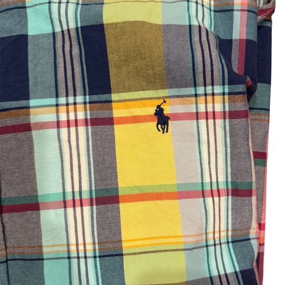 Polo Ralph Lauren Mens Big Tall 3XB 3TG Short Sleeve Plaid Button Down Shirt - Picture 5 of 5